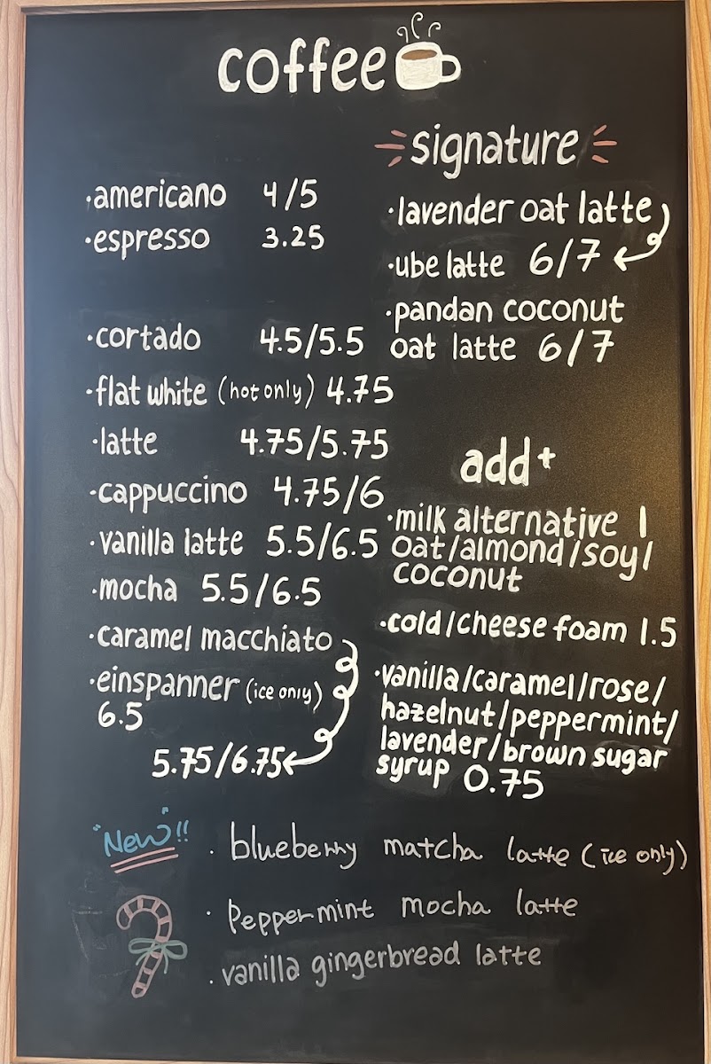 Menu Cafe 4210-2