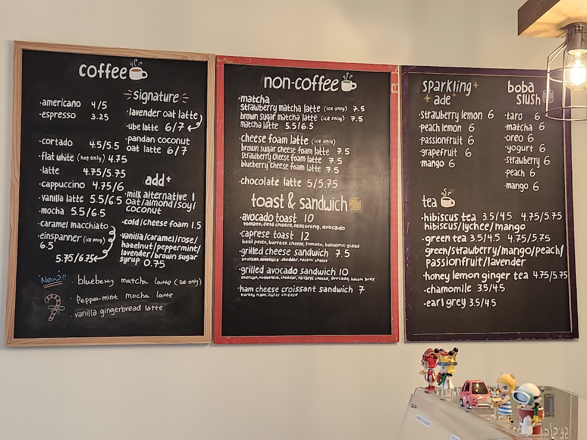 Menu Cafe 4210-4