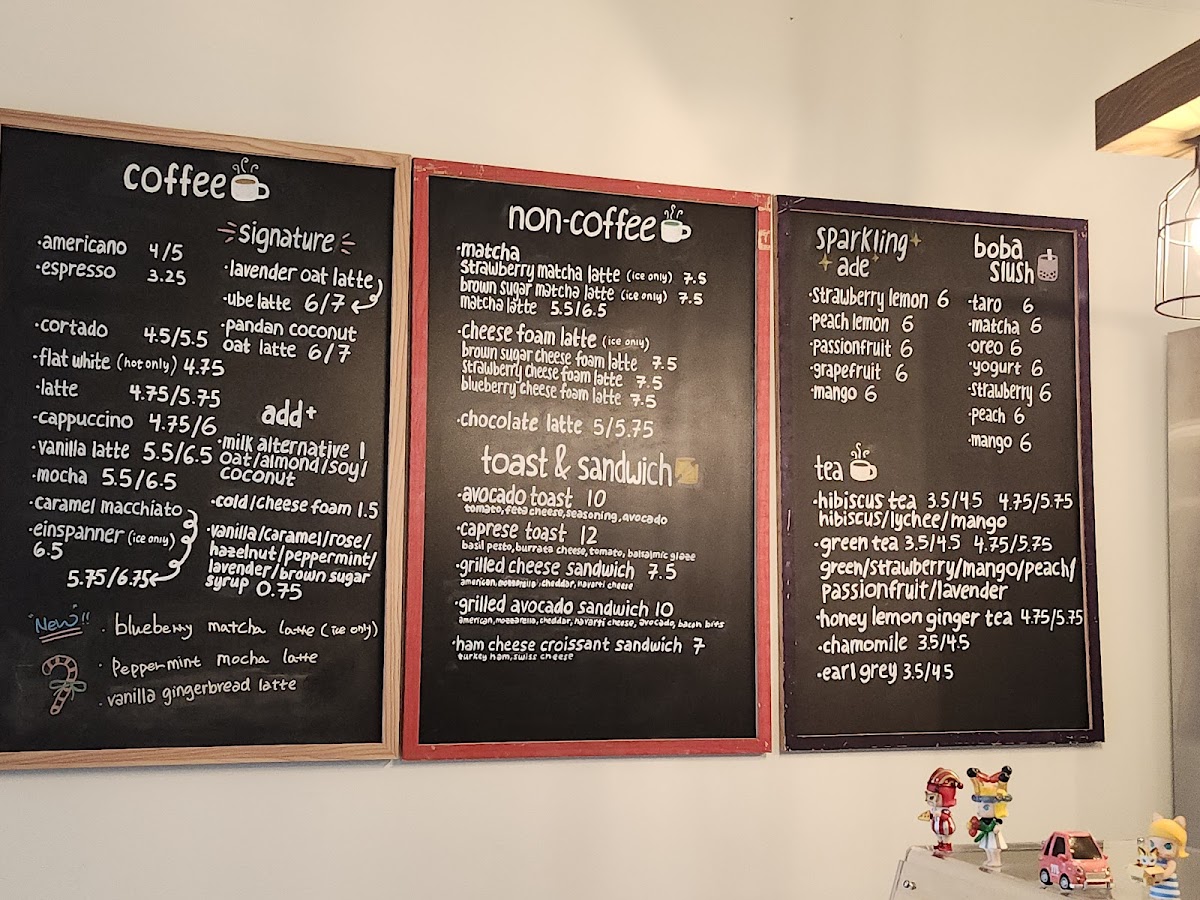 Menu Cafe 4210-5