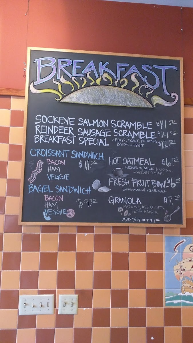 Menu Cafe 817-7