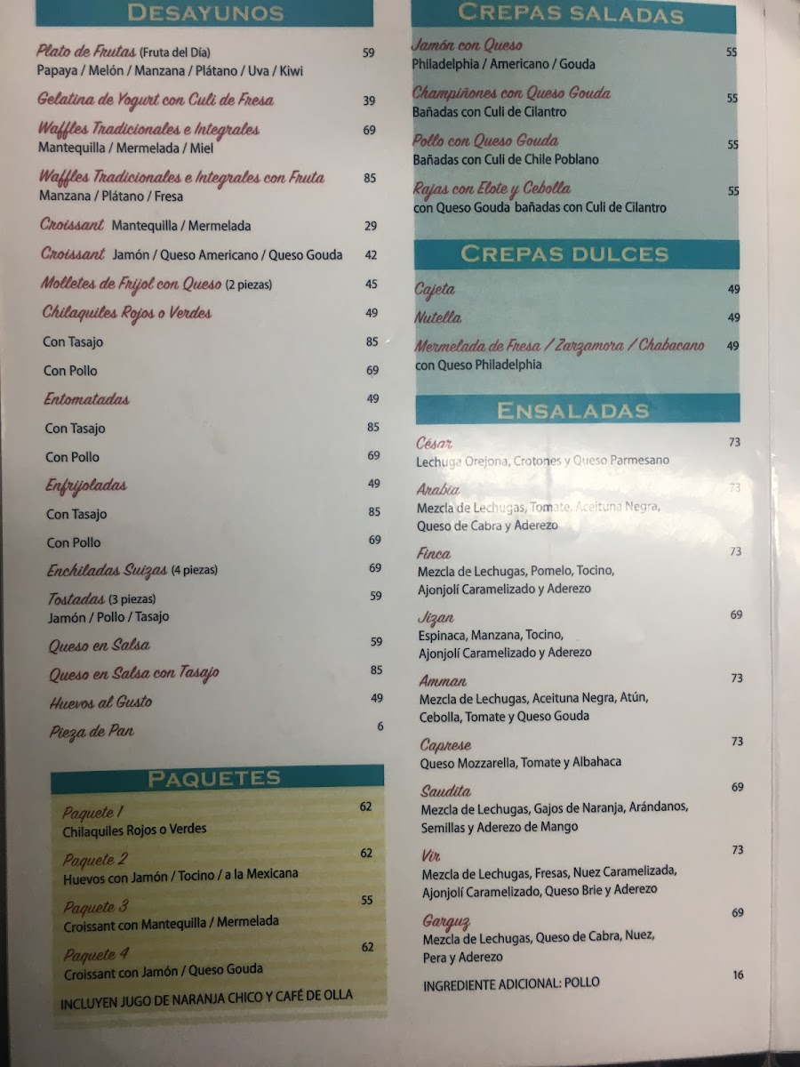 Menu Café Arabia Amapolas-5