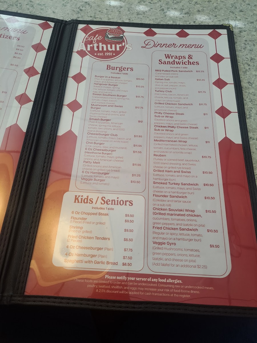 Menu Café Arthur's-10