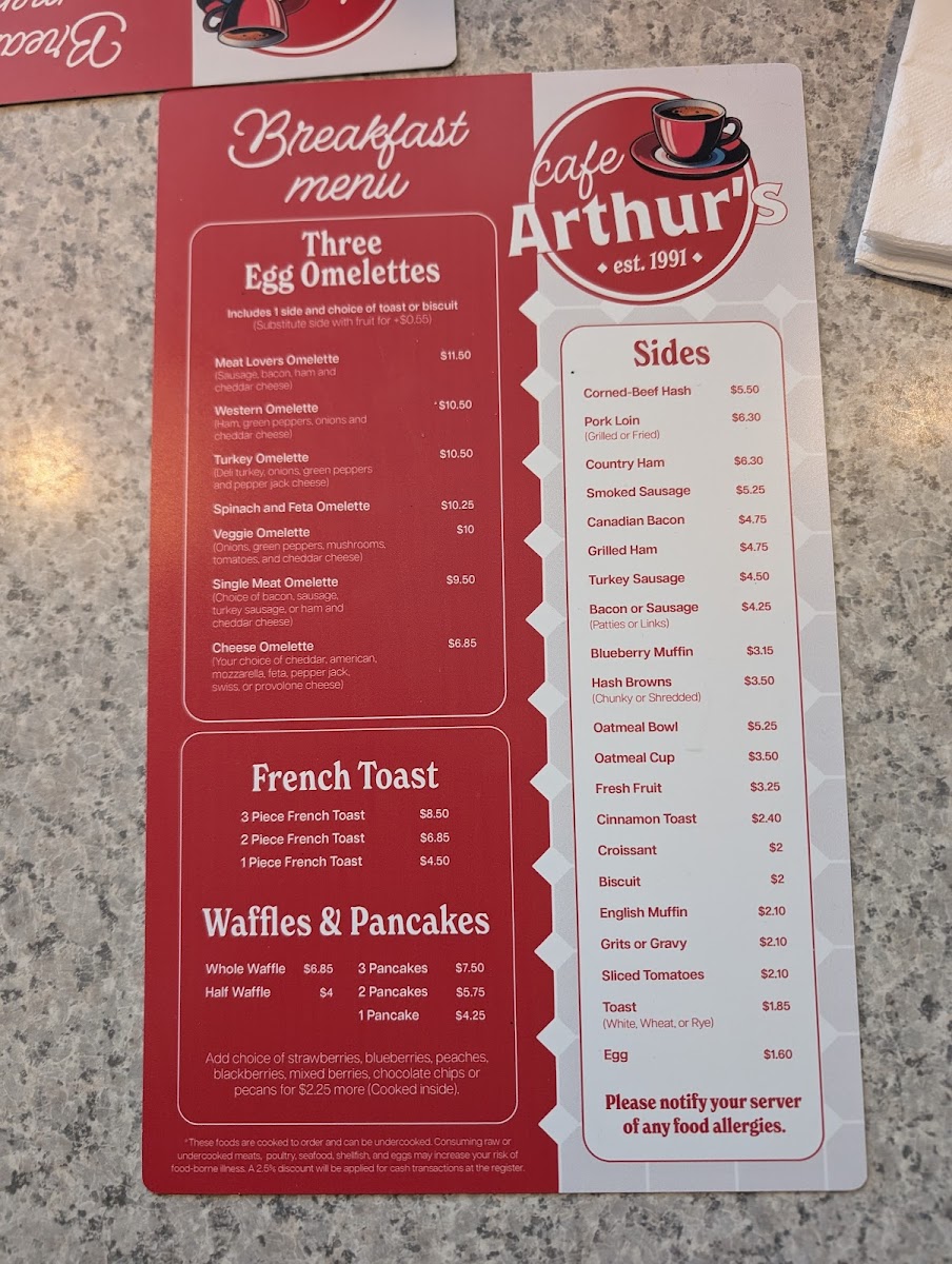 Menu Café Arthur's-5