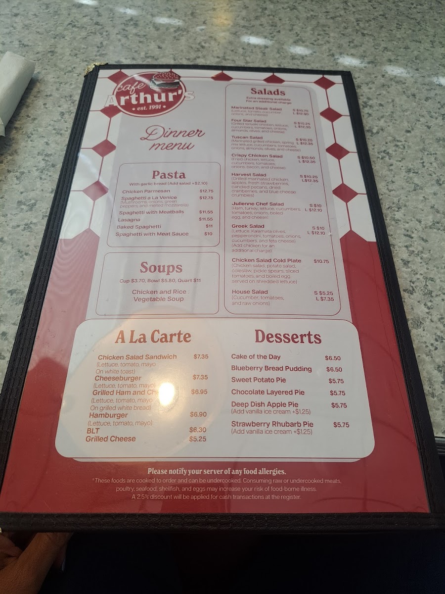 Menu Café Arthur's-7