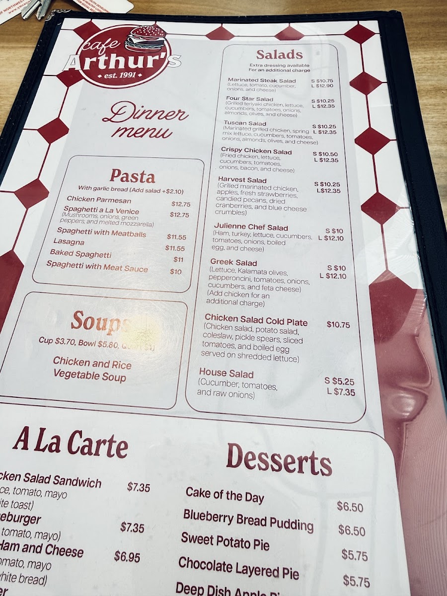 Menu Café Arthur's-8
