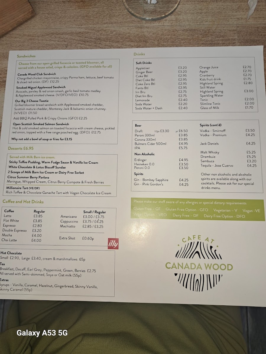 Menu Cafe At Canada Wood-4