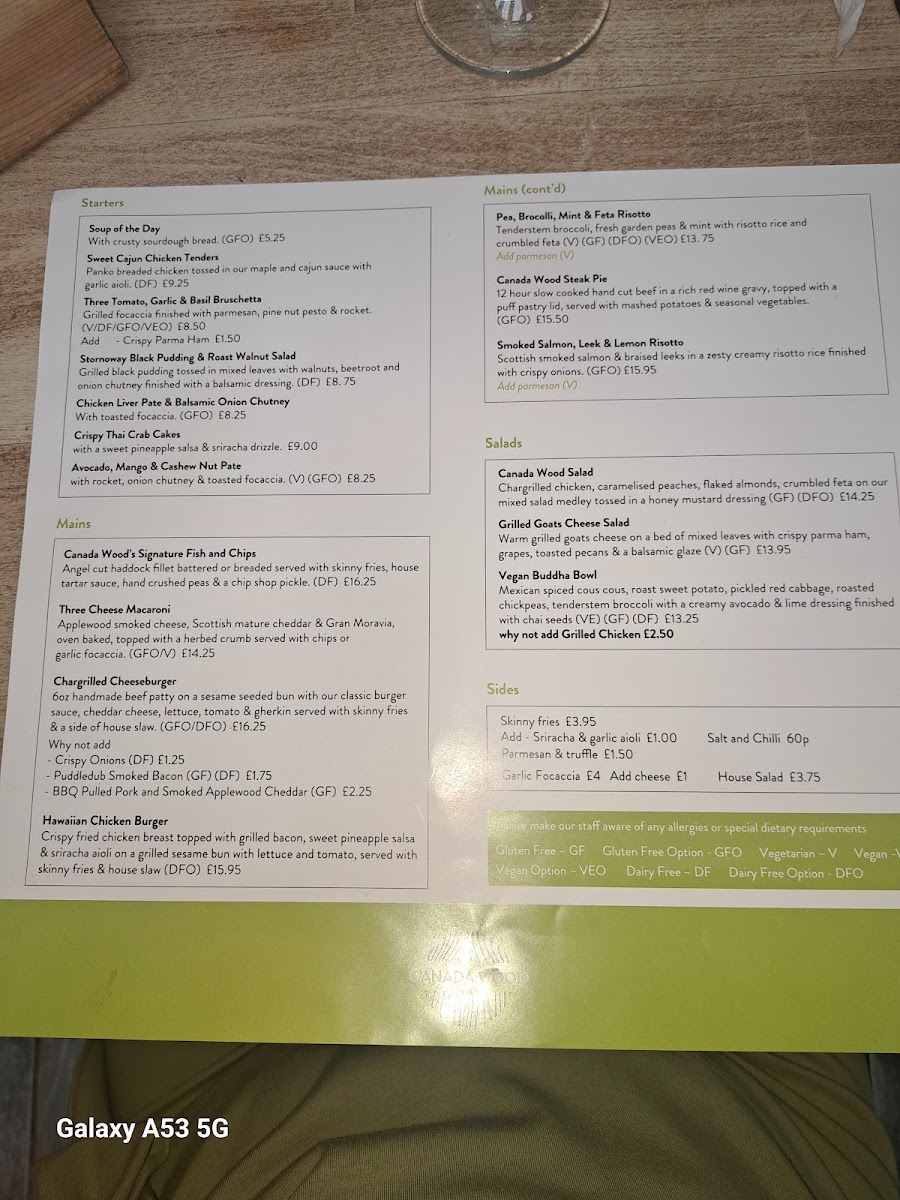 Menu Cafe At Canada Wood-5