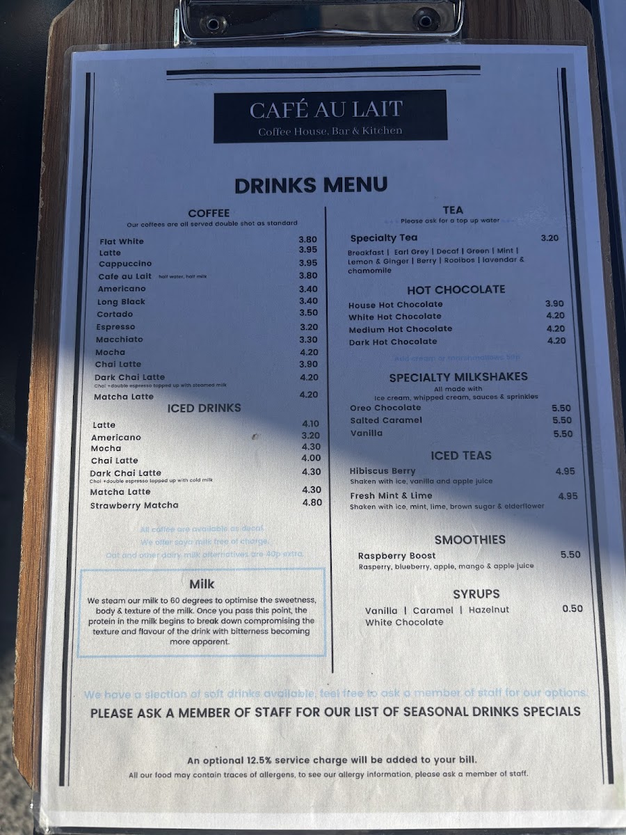 Menu Cafe Au Lait-1