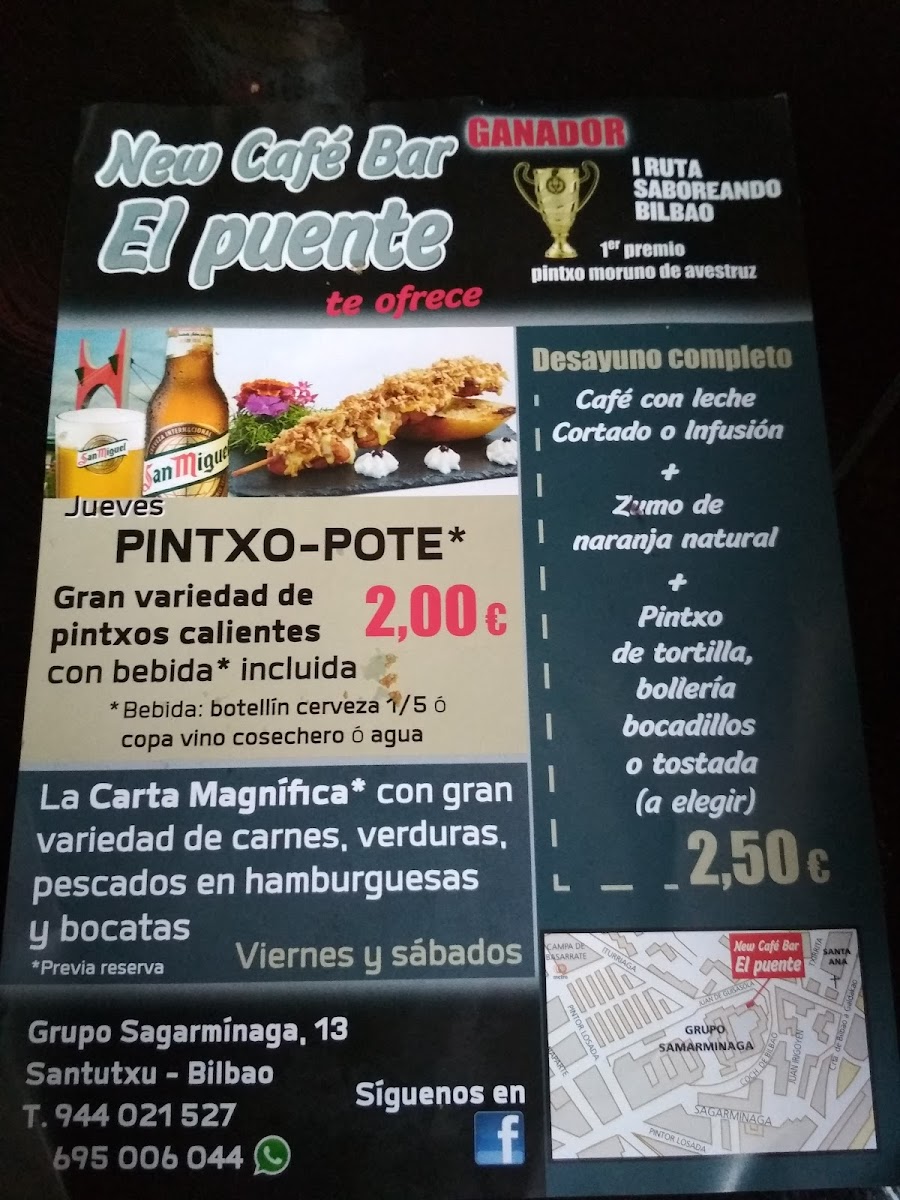 Menu Café - Bar 'el Puente'-2
