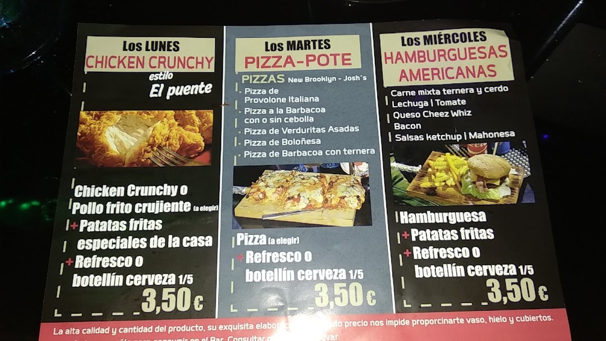 Menu Café - Bar 'el Puente'-4