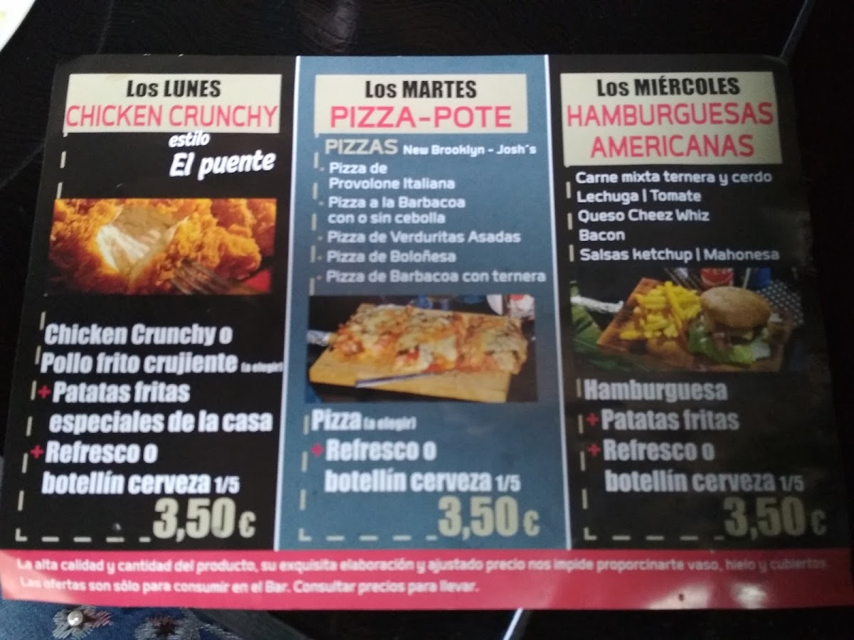 Menu Café - Bar 'el Puente'-5