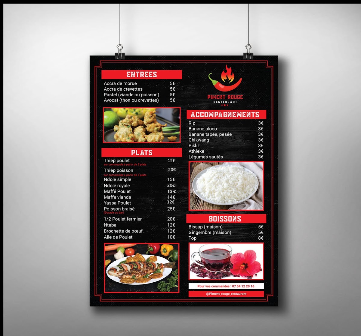 Menu Café Bar Restaurant Le Piment Rouge-2