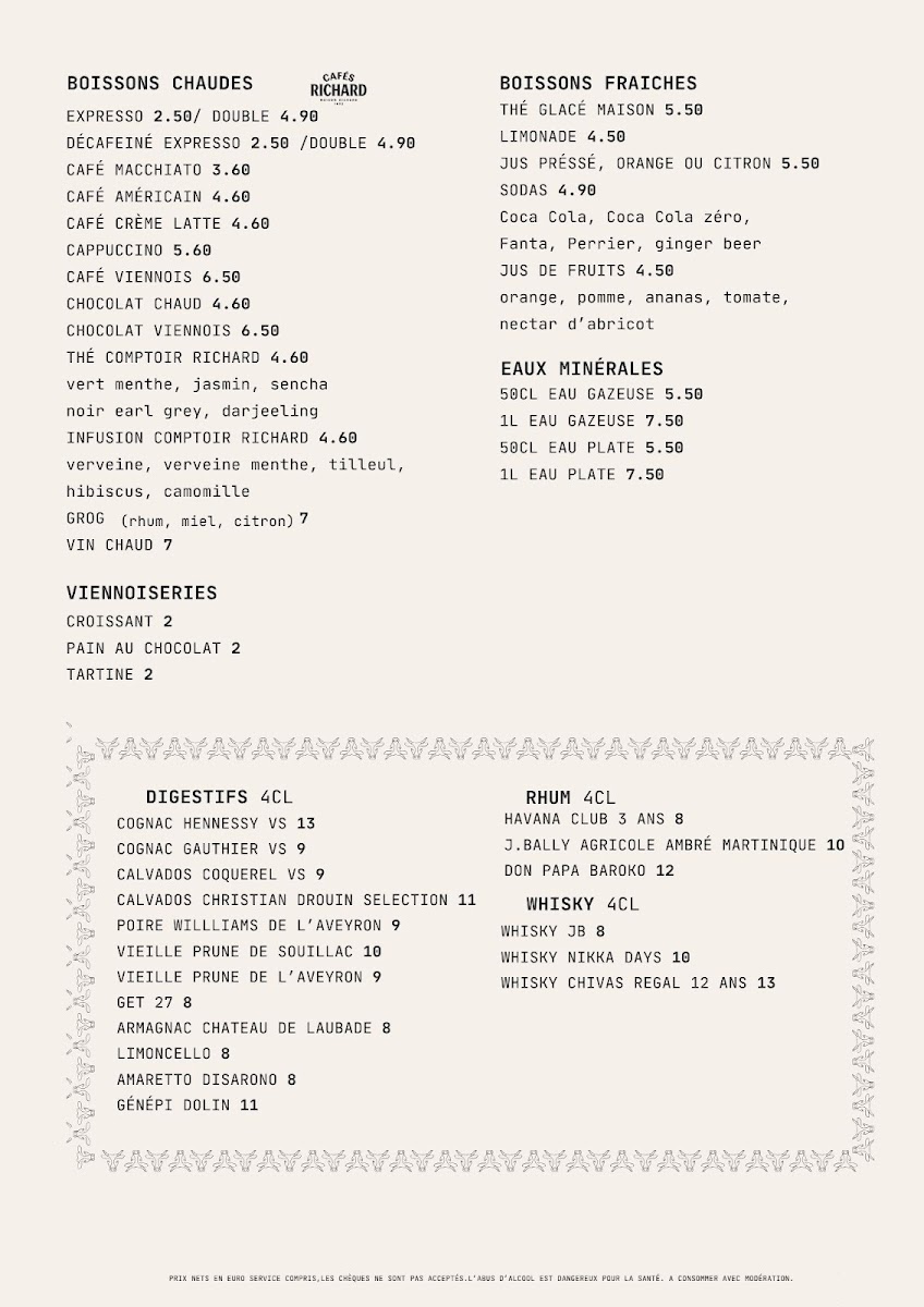 Menu Café Bel-Air-1