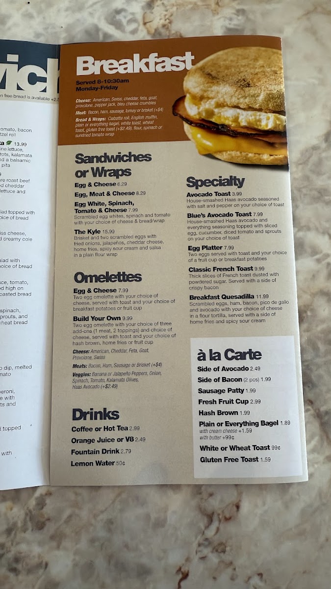 Menu Café Blue-1