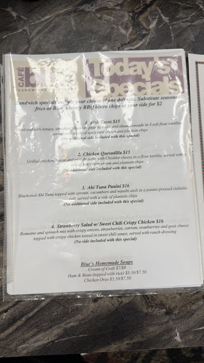 Menu Café Blue-2