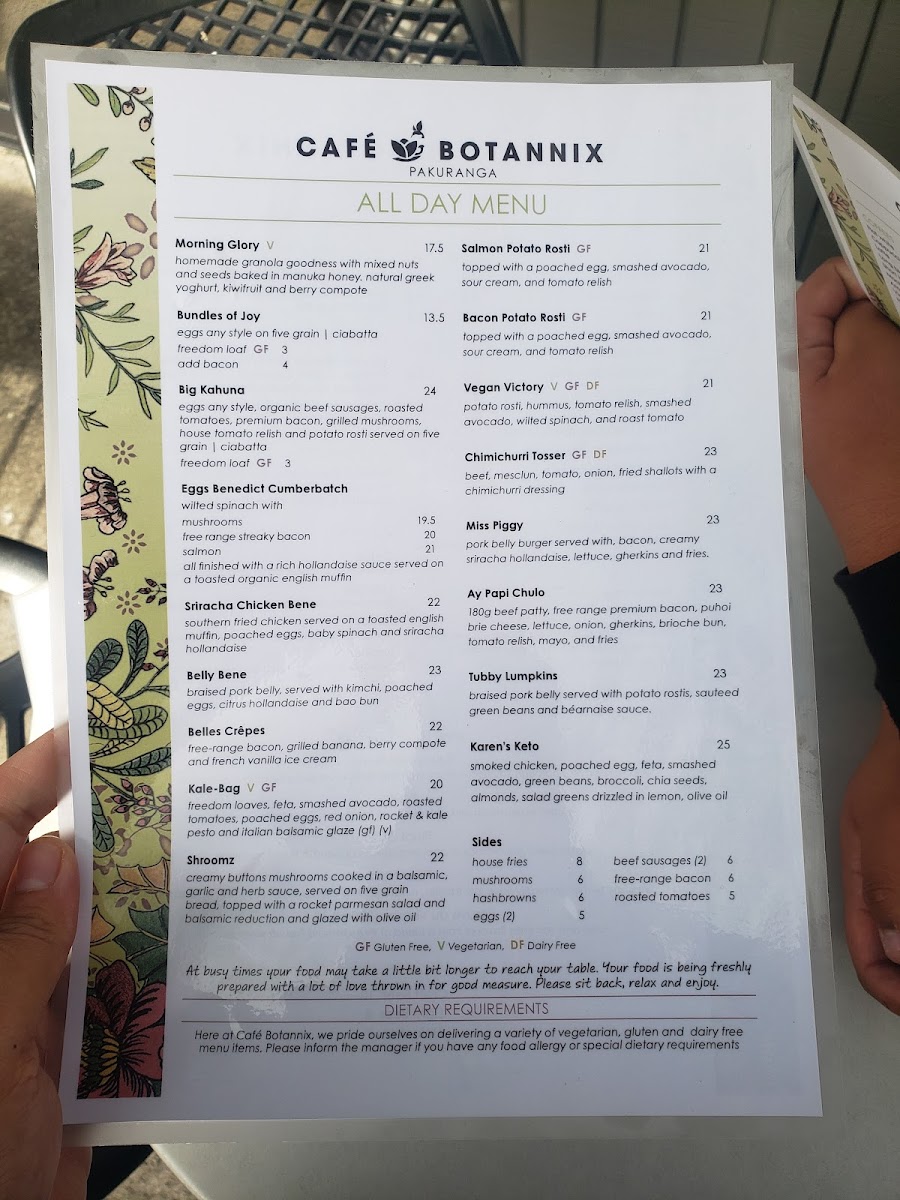 Menu Cafe Botannix Pakuranga-3