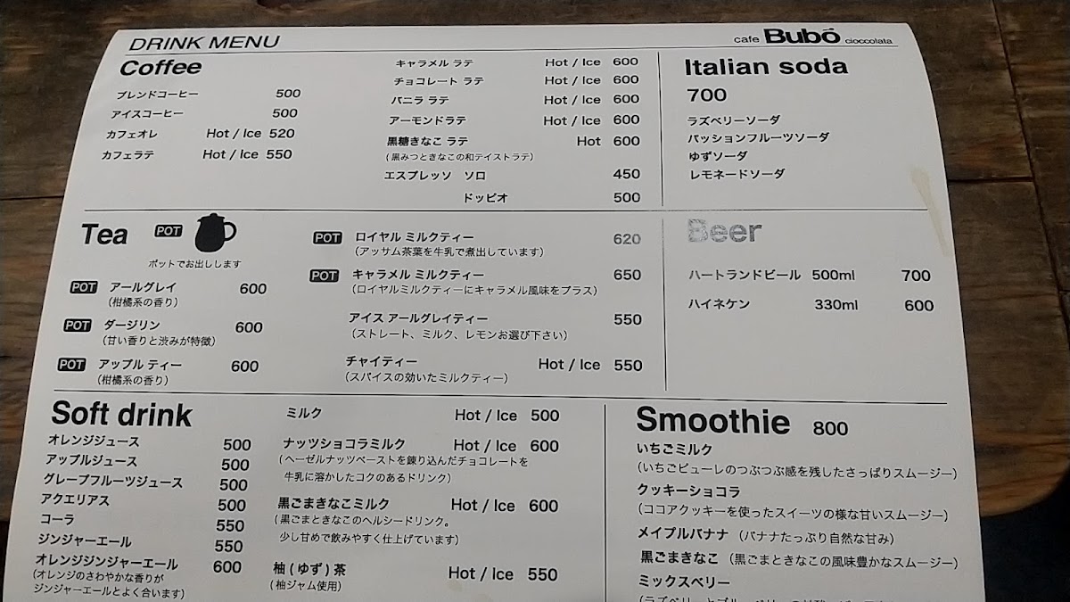 Menu Cafe Bubo-5