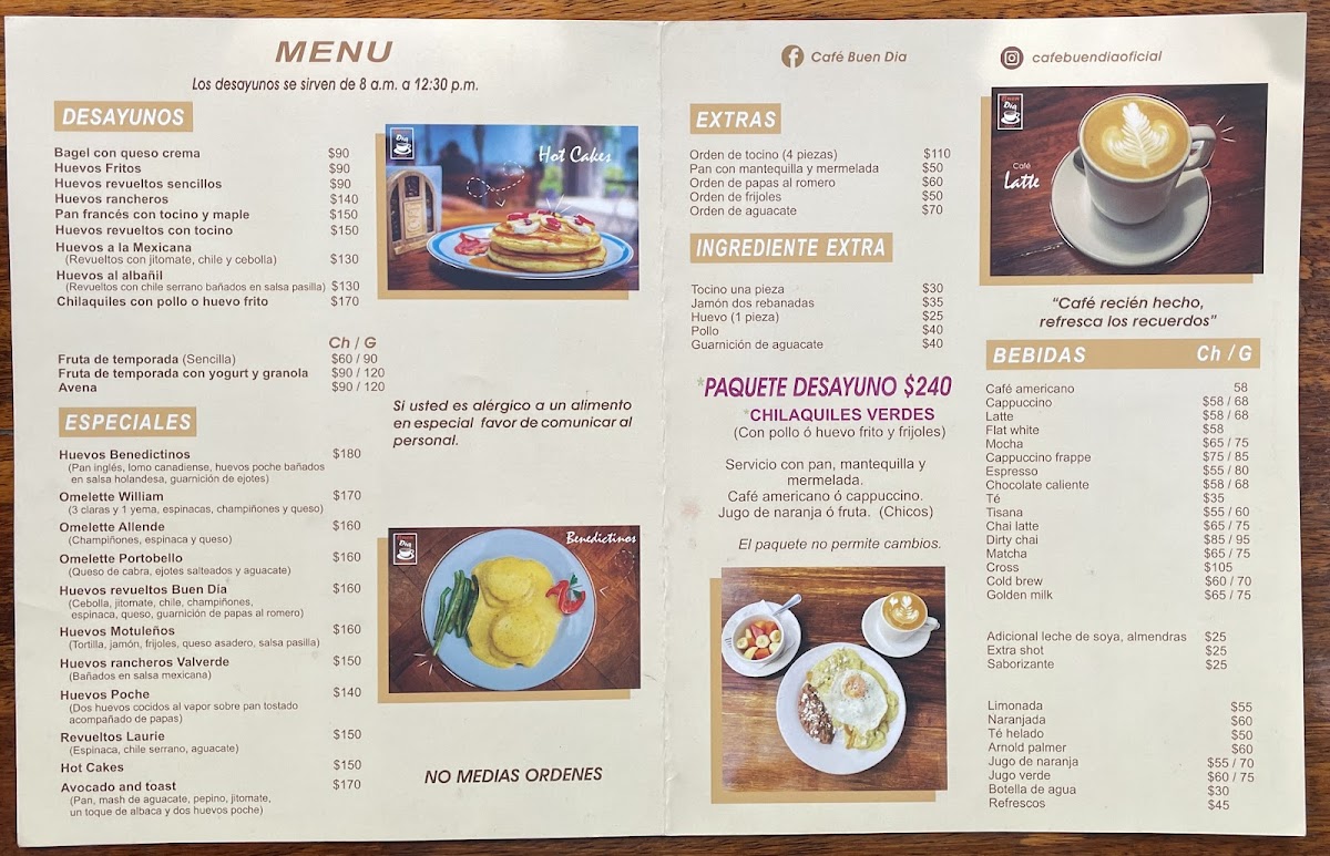 Menu Cafe Buen Dia-1