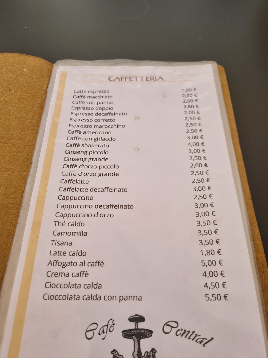 Menu Cafe' Central-3