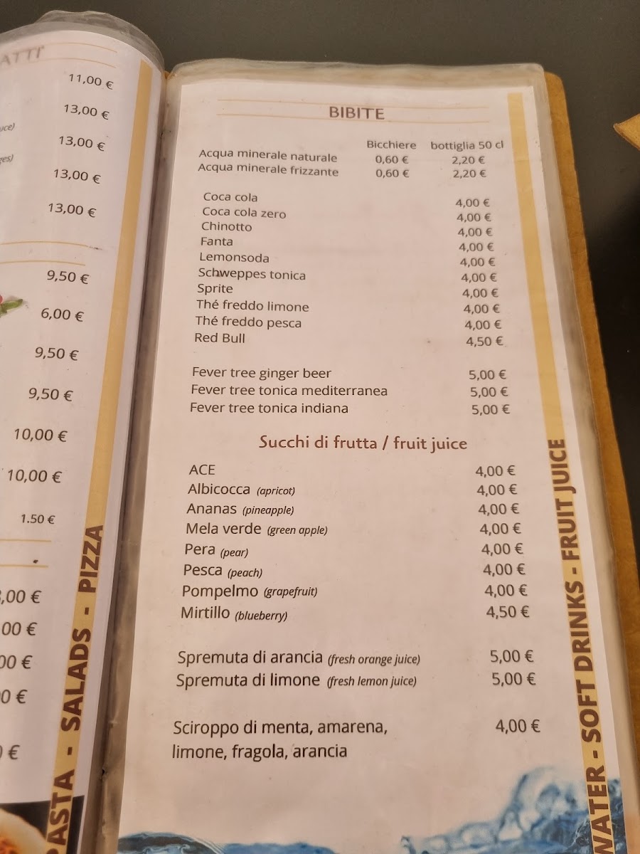 Menu Cafe' Central-8