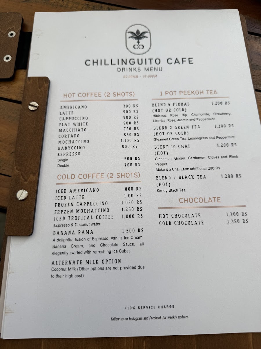 Menu Café Ceylon Ahangama-3