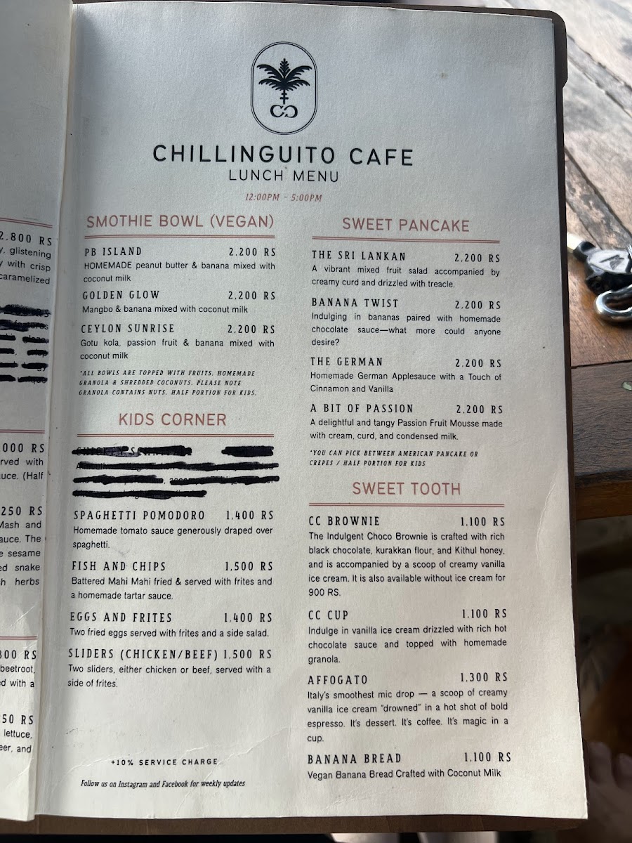 Menu Café Ceylon Ahangama-5
