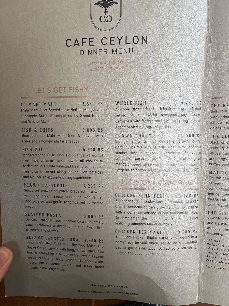 Menu Café Ceylon Ahangama-6