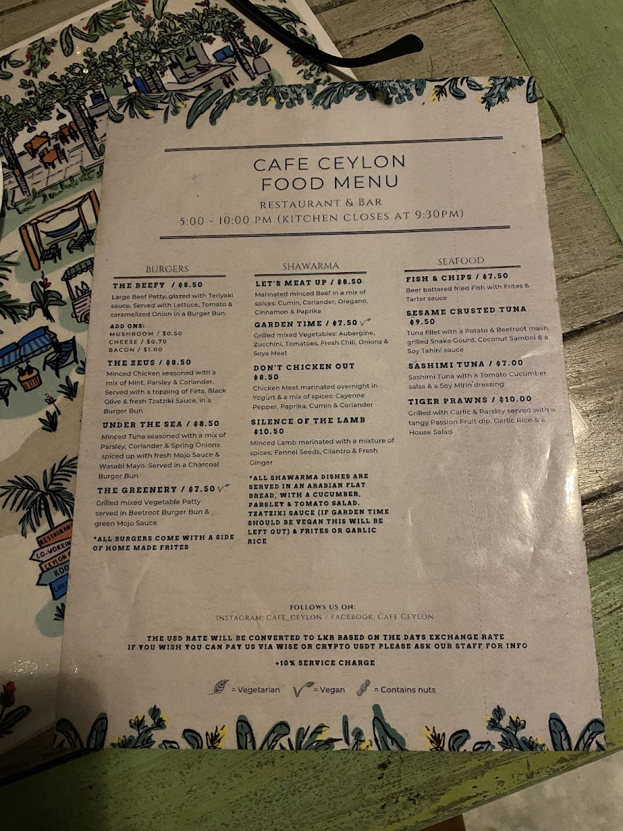 Menu Café Ceylon Ahangama-7