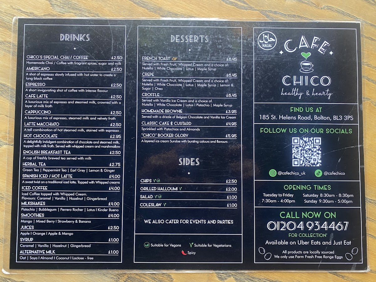 Menu Cafe Chico-1