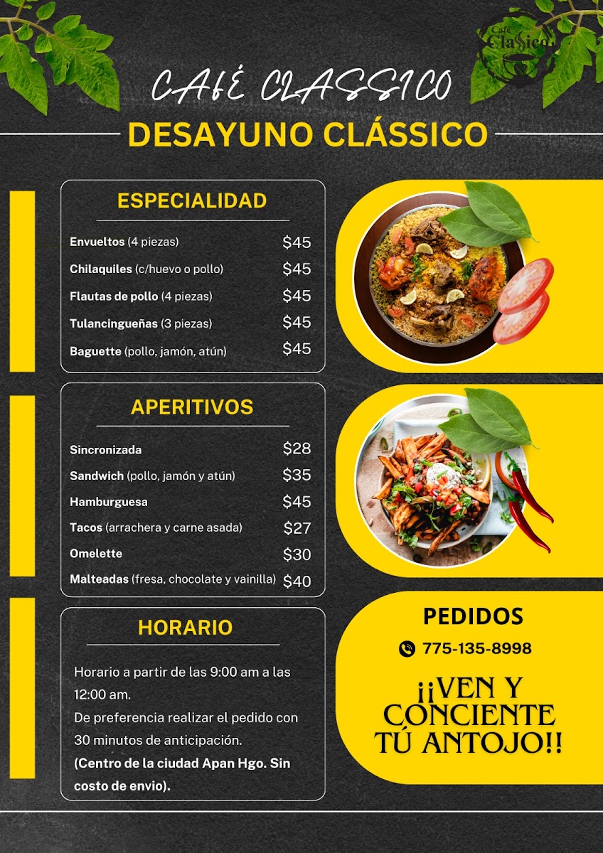 Menu Café Classico Apan-1