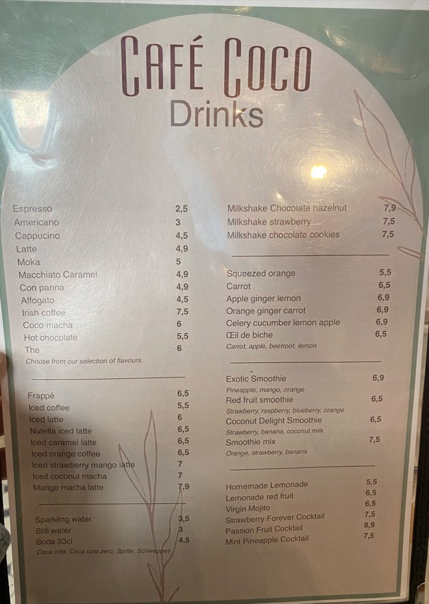 Menu Café Coco - Brunch, Lunch & More In Nice-10