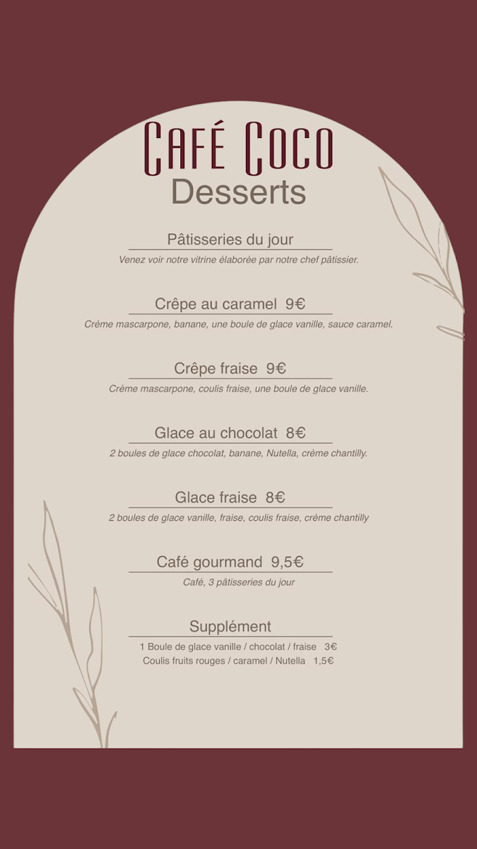 Menu Café Coco - Brunch, Lunch & More In Nice-8