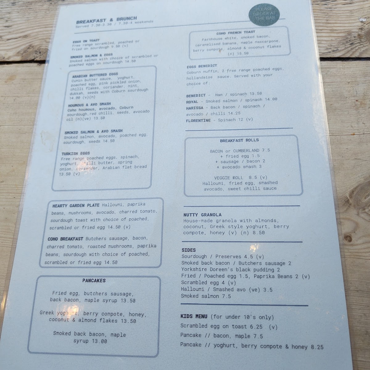 Menu Cafe Coho-3