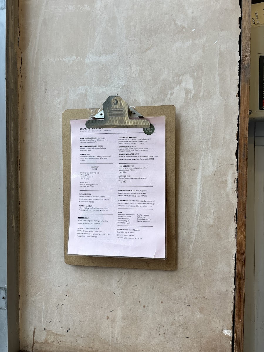 Menu Cafe Coho-7