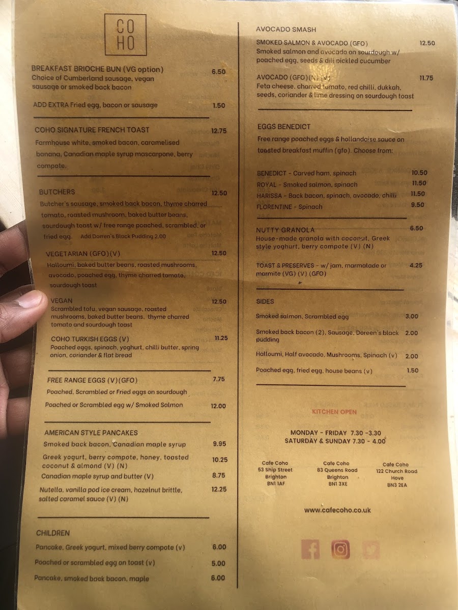Menu Cafe Coho-9
