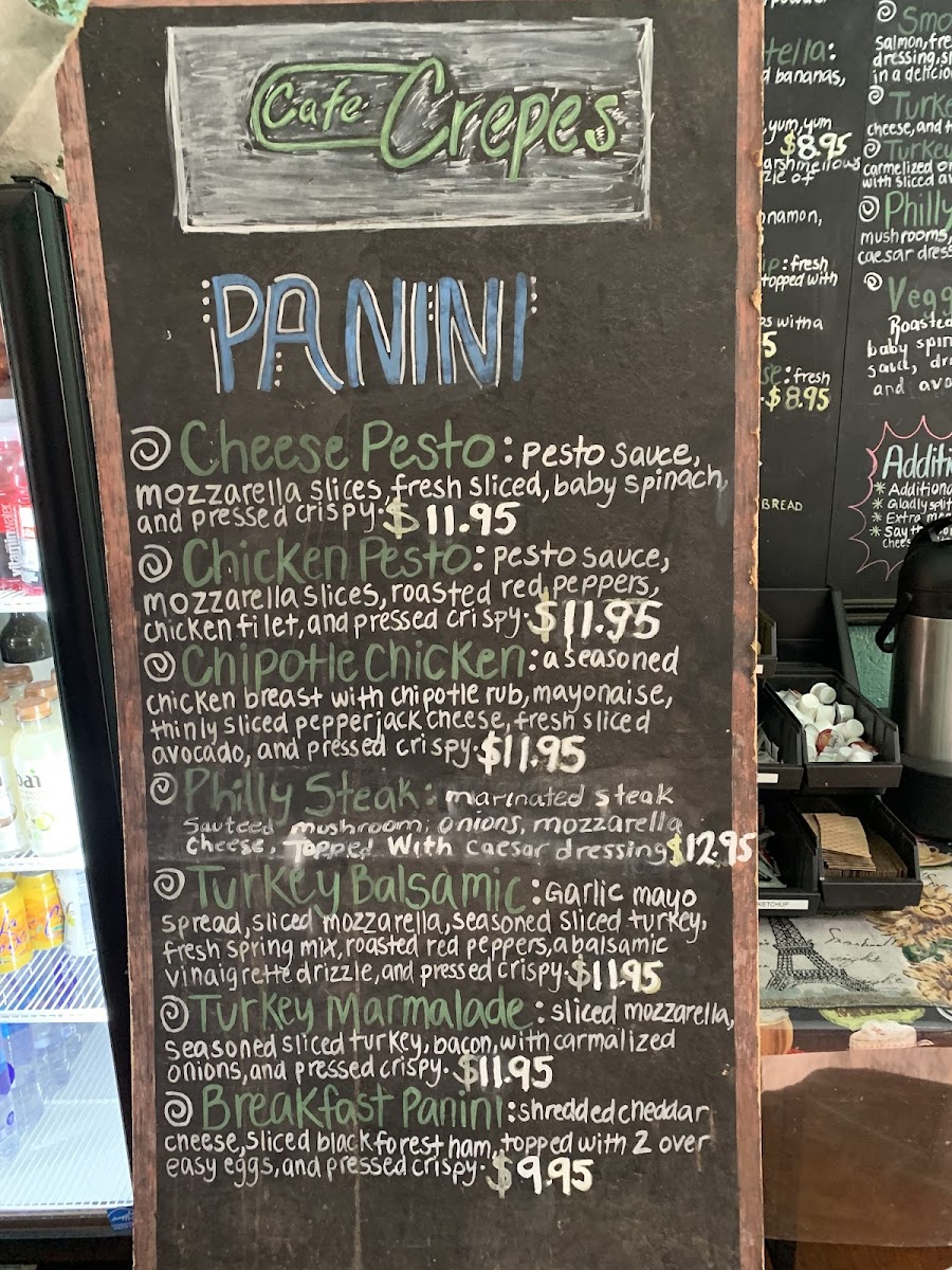 Menu Cafe Crepes De Paris-10