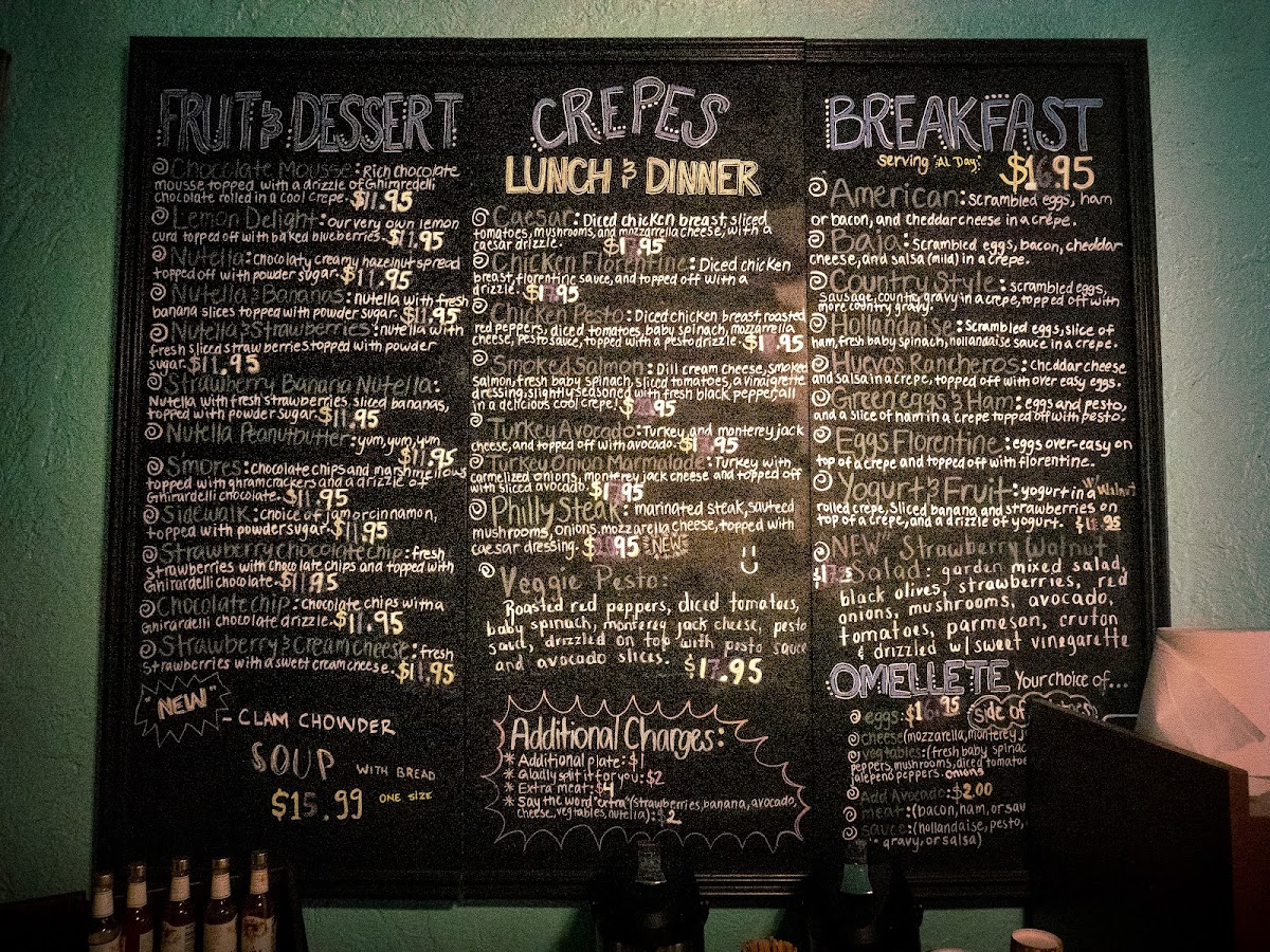 Menu Cafe Crepes De Paris-2