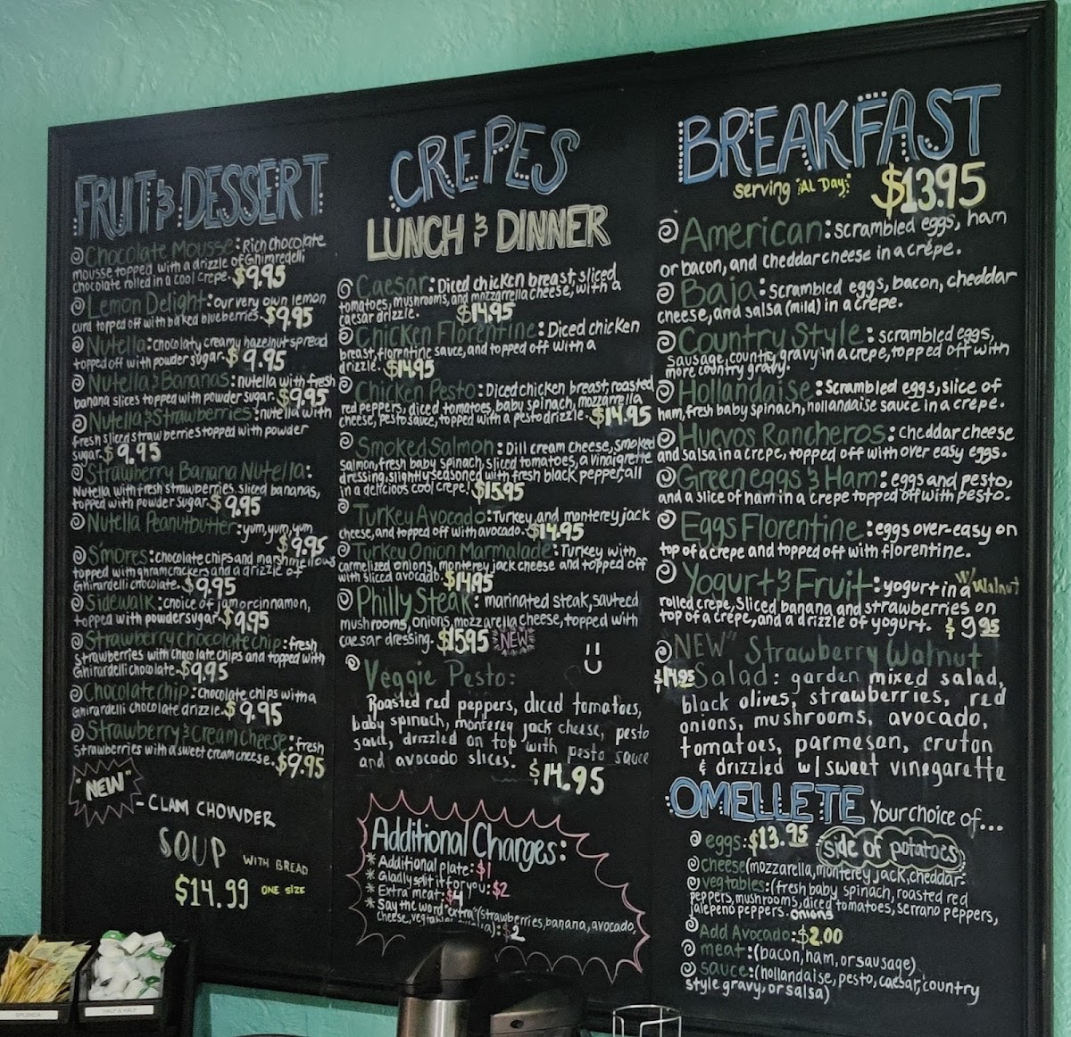 Menu Cafe Crepes De Paris-3