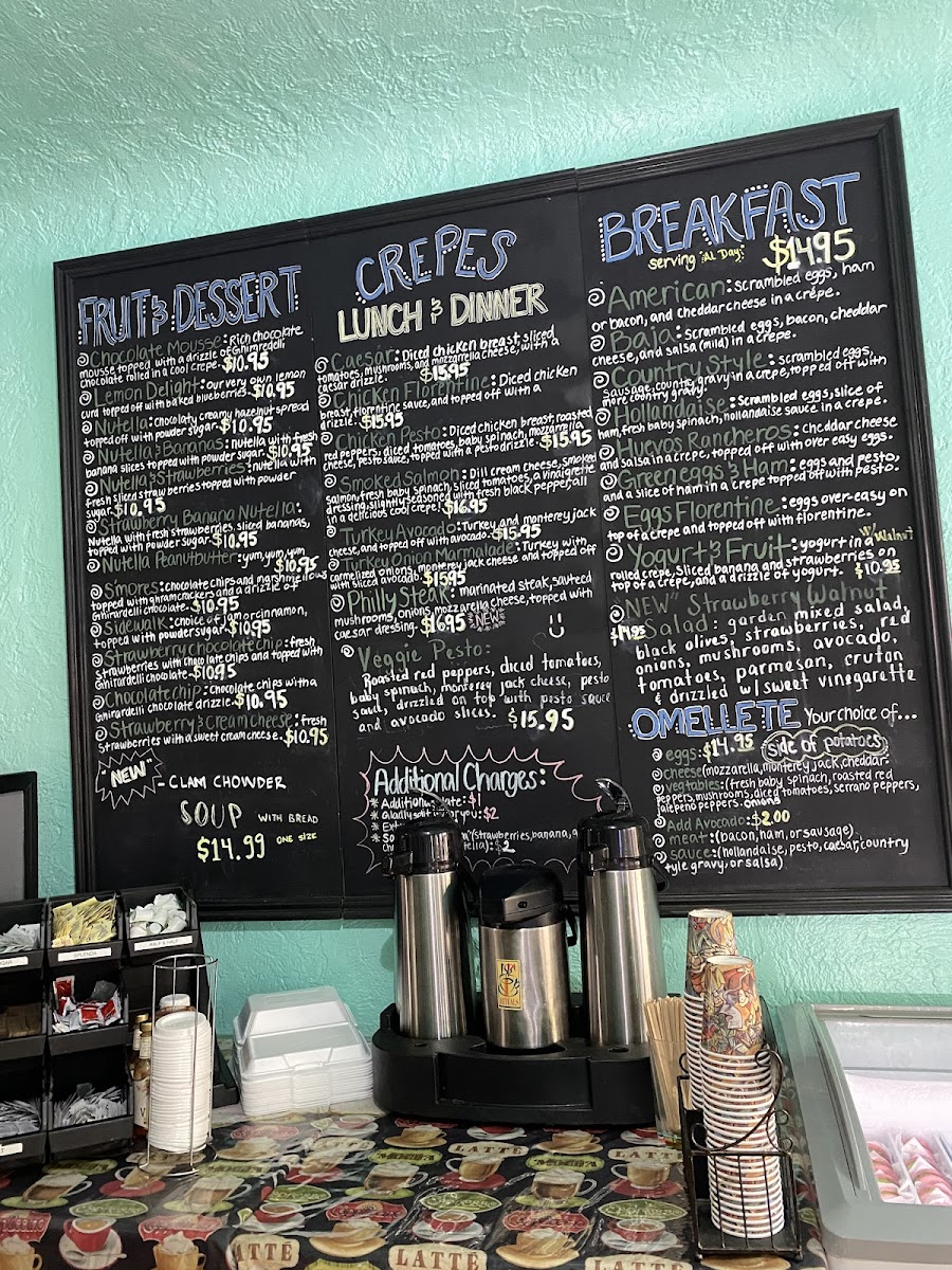 Menu Cafe Crepes De Paris-7