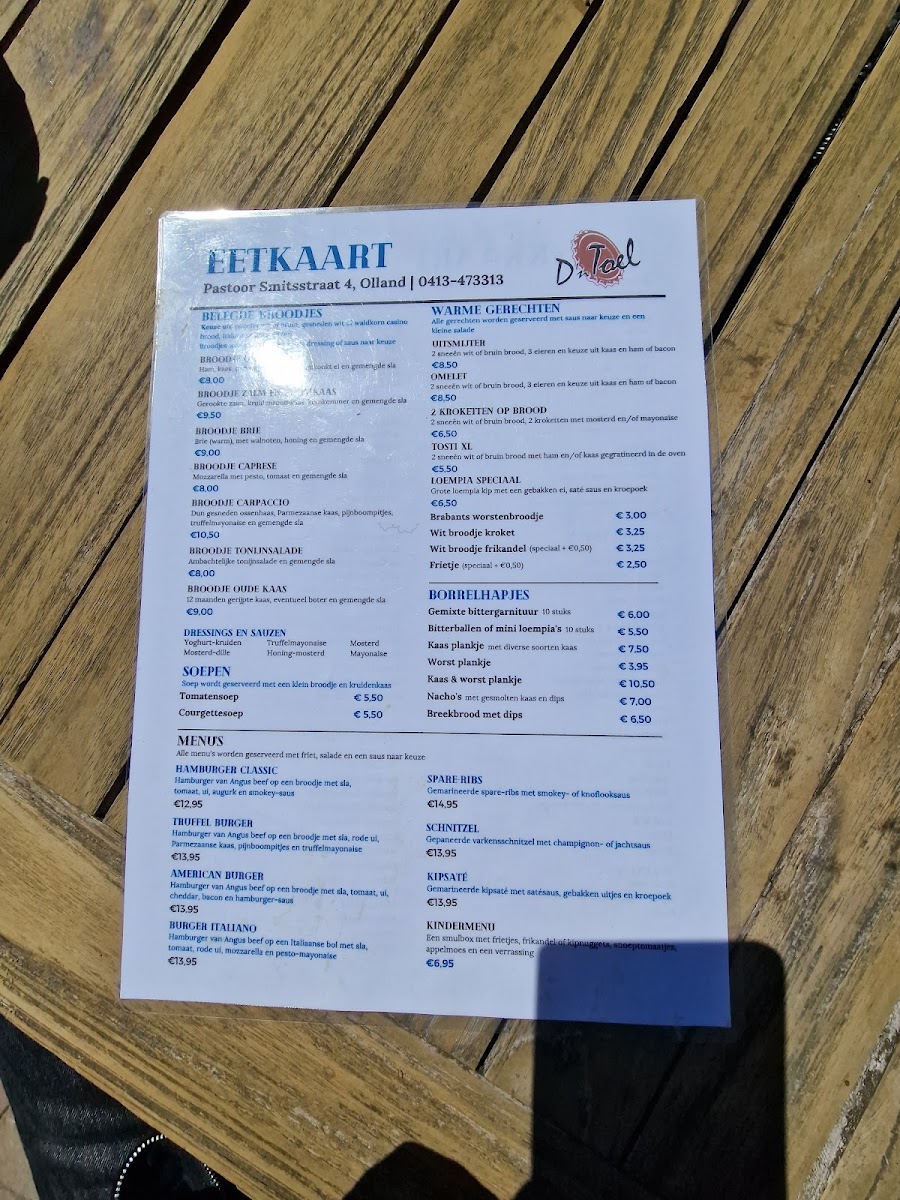 Menu Café De Beuk-1