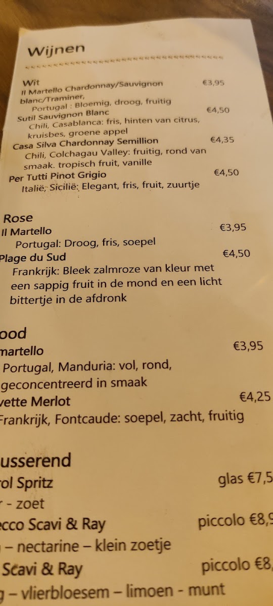 Menu Café De Hamer-1