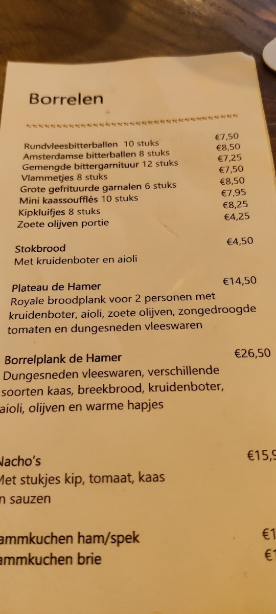 Menu Café De Hamer-2