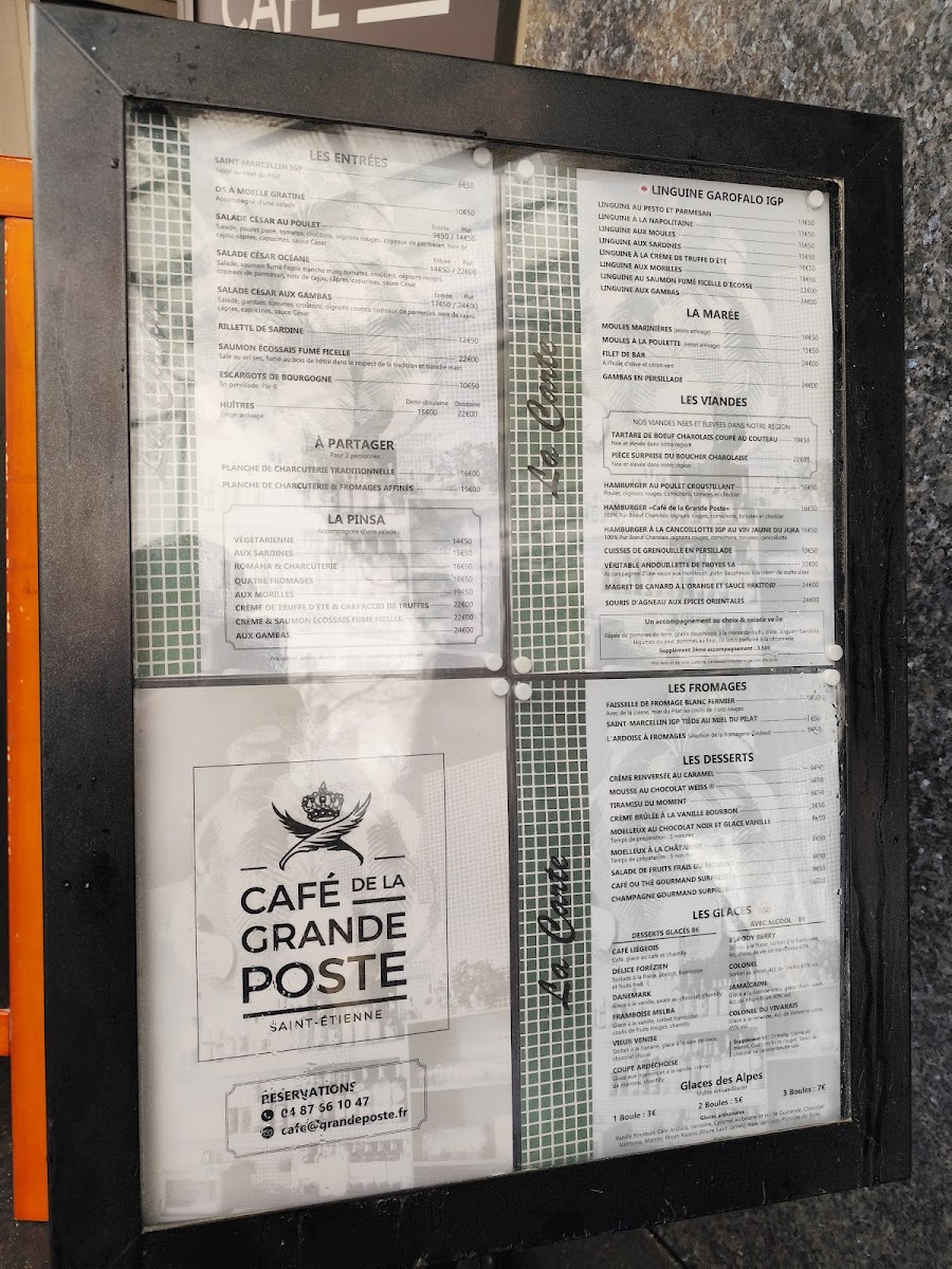 Menu Café De La Grande Poste-1