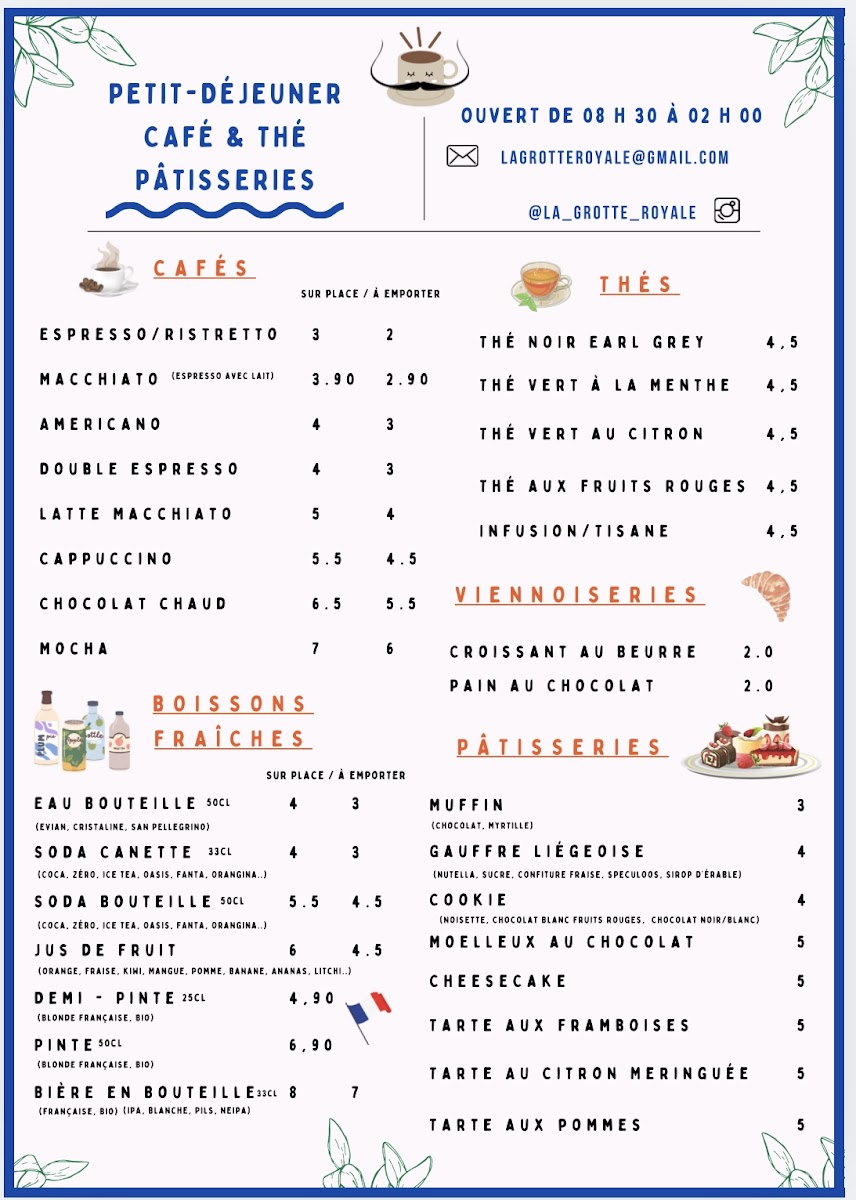 Menu Café De La Grotte-4