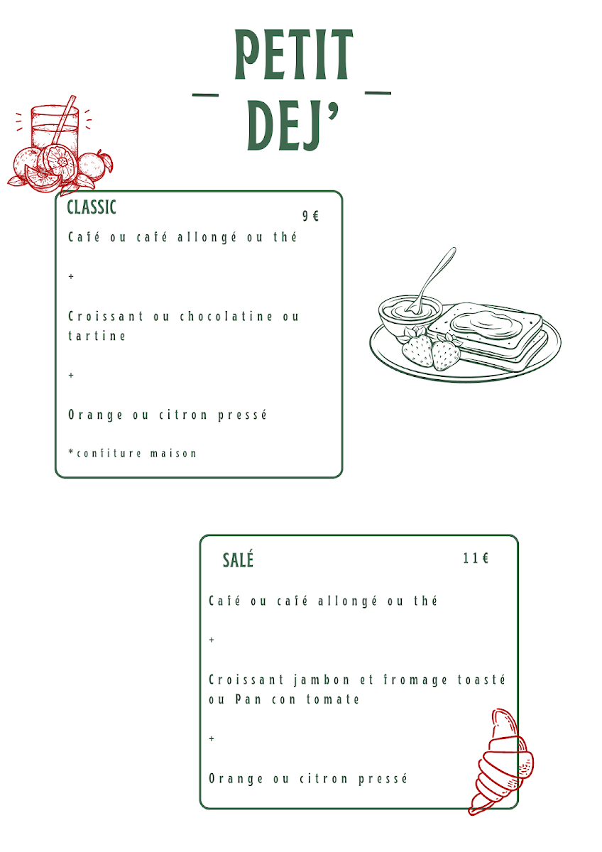 Menu Café Des Artistes Biarritz-5