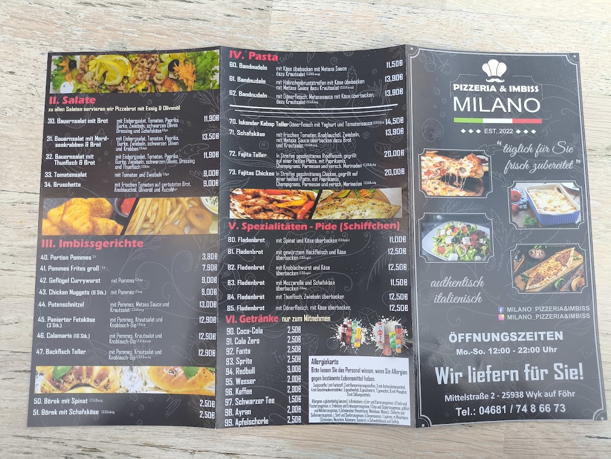Menu Cafe 'die Insel'-1