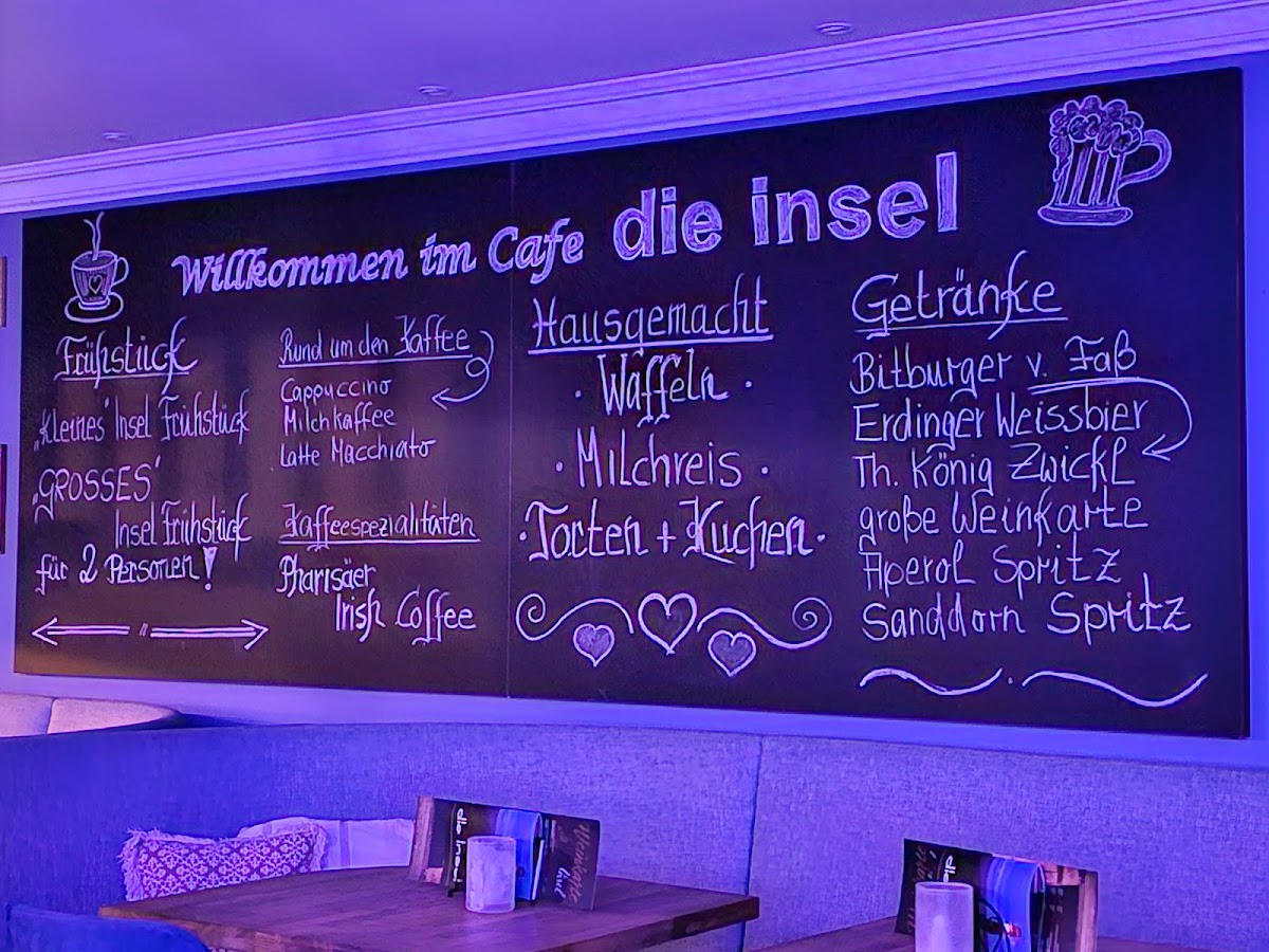 Menu Cafe 'die Insel'-2