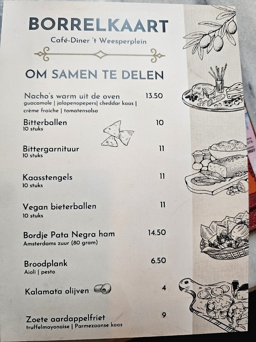 Menu Café-Diner 't Weesperplein-1