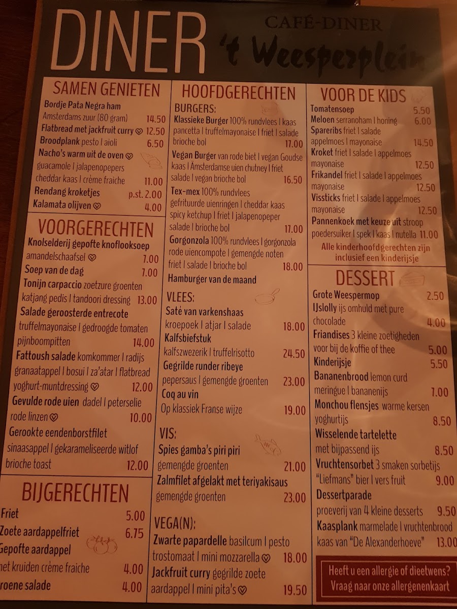 Menu Café-Diner 't Weesperplein-2