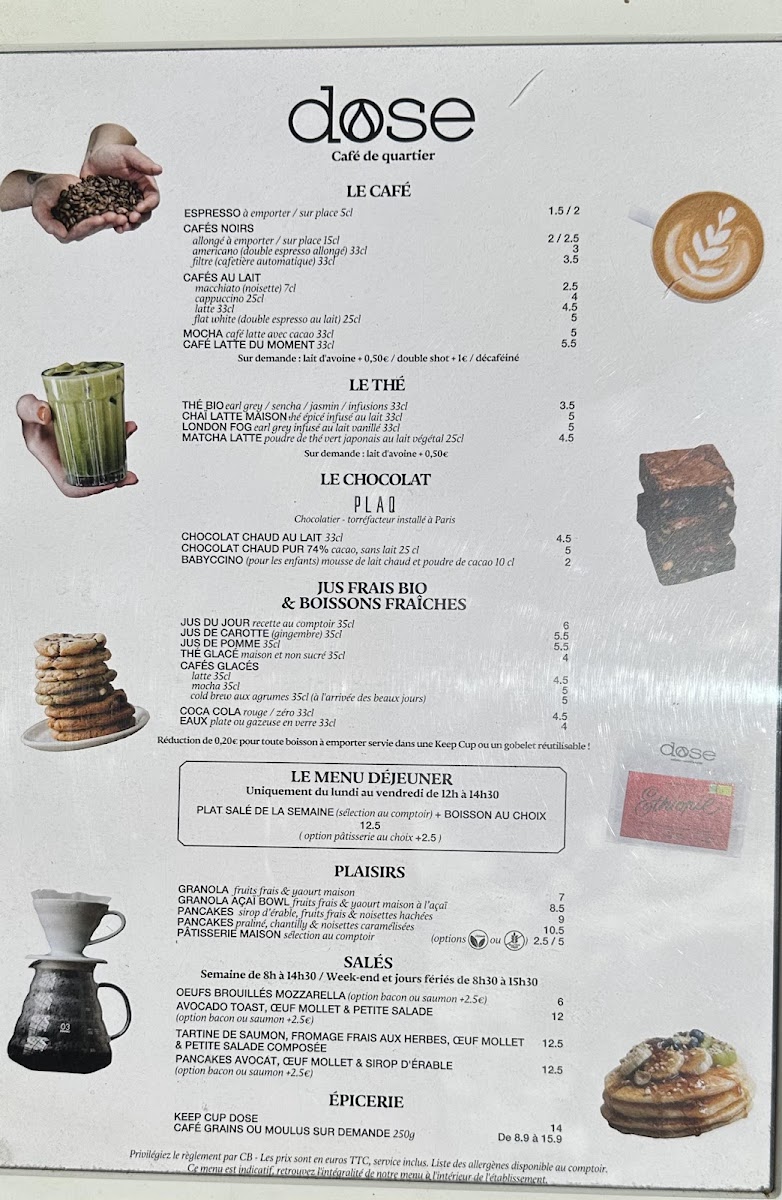Menu Café Dose Paris • Jules Joffrin-1